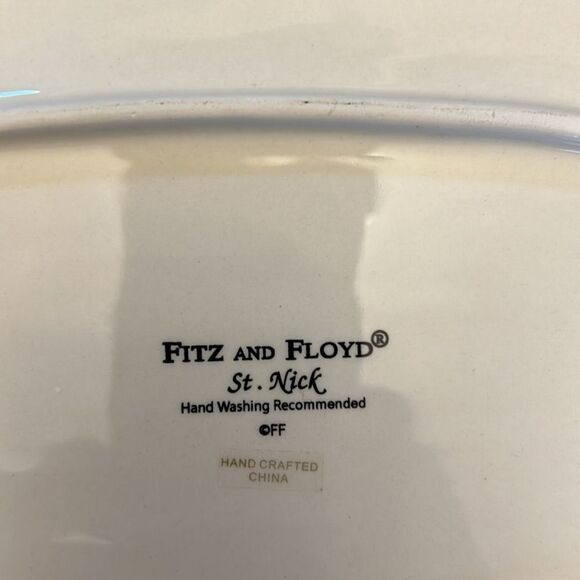 Fitz and Floyd St Nick Merry Christmas decorative plate - Picture 4 of 5